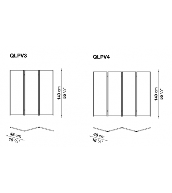 Quiet Lines B&B Italia Paravent