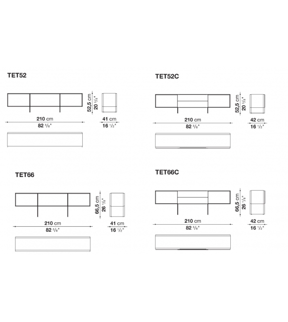 Tetrami B&B Italia Storage Unit