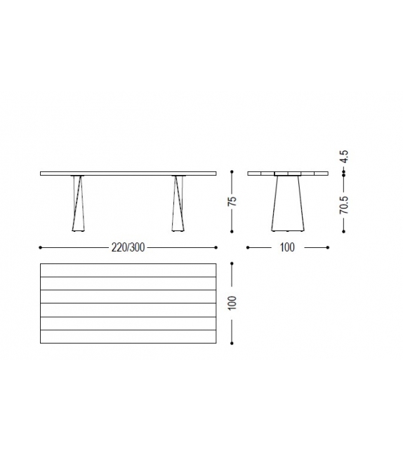 Simple Swing Outdoor Riva 1920 Tavolo