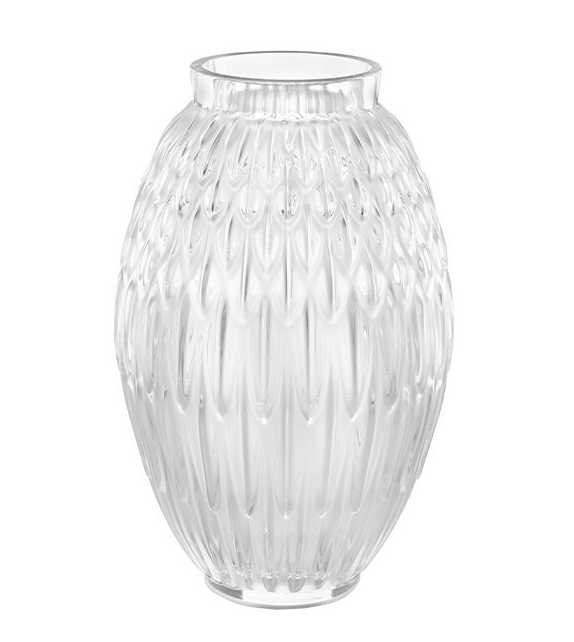 Plumes Lalique Vase