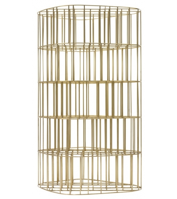 Golden Cage Bookcase Ceccotti Collezioni