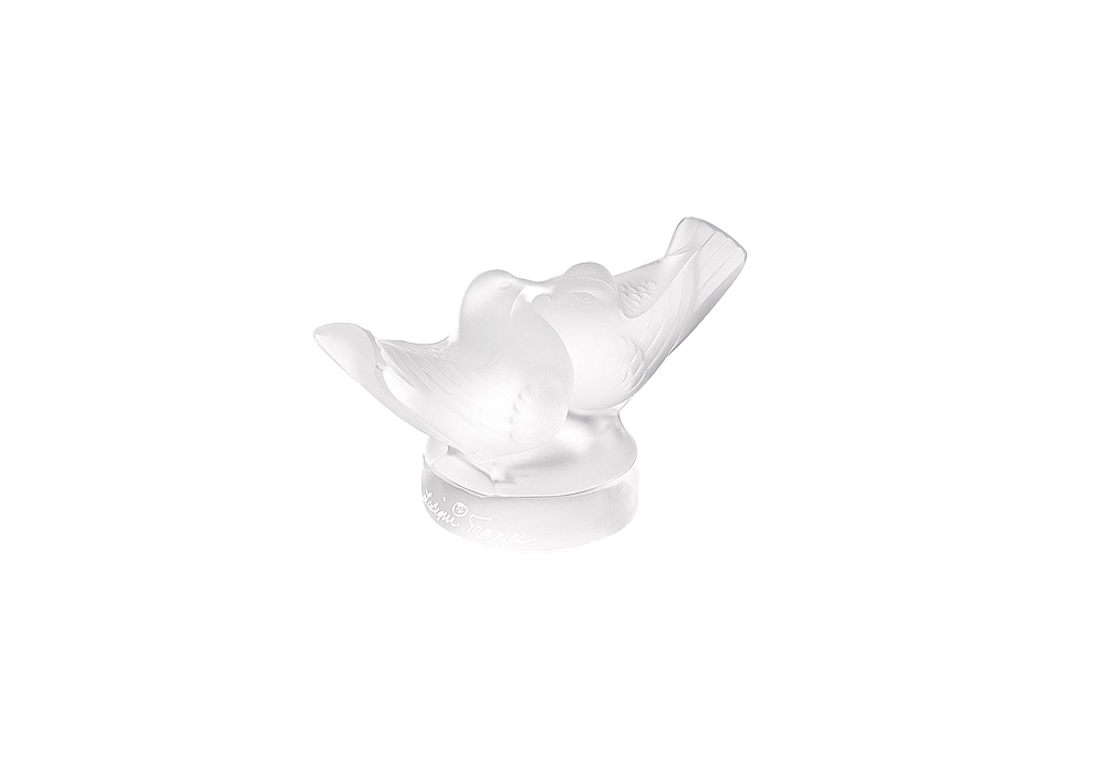 2 Lovebirds Lalique Sculpture - Milia Shop