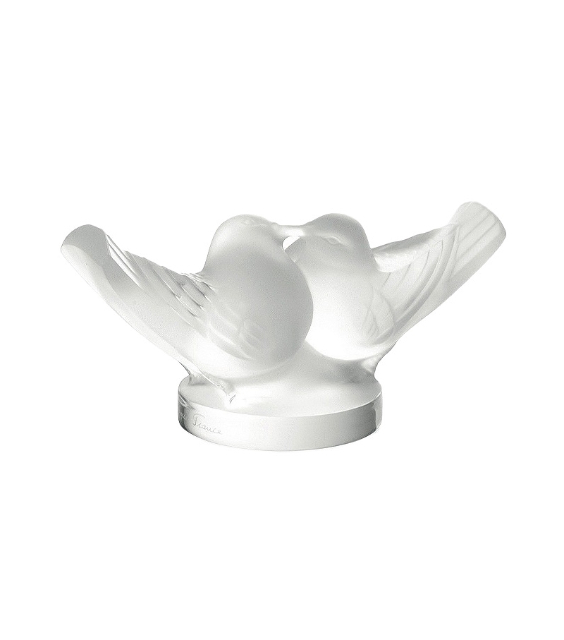 2 Lovebirds Lalique Sculpture