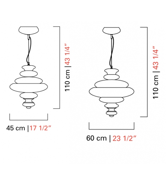 Pigalle Barovier & Toso Pendant Lamp