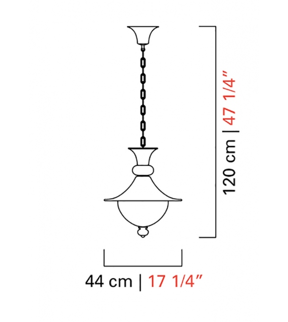 Fanali Veneziani 5381 Barovier & Toso Pendant Lamp