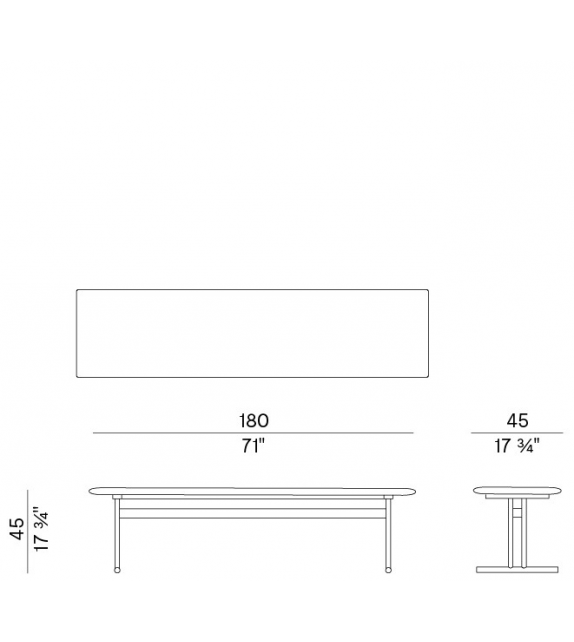 Graphic Potocco Bench