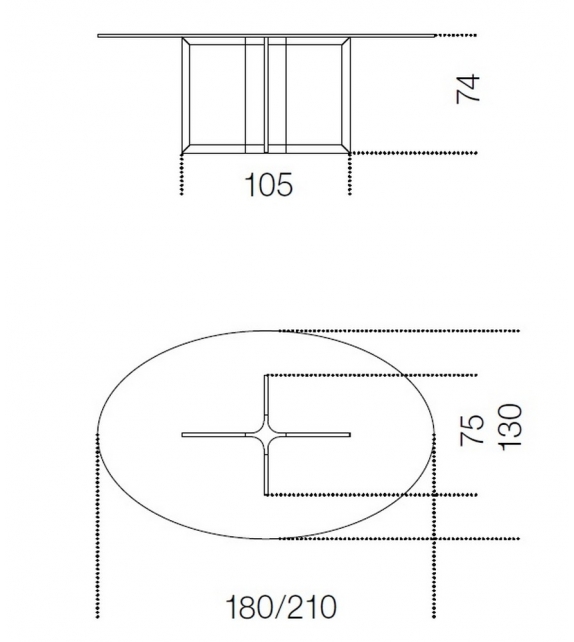 Raj 4 Light Table Gallotti&Radice