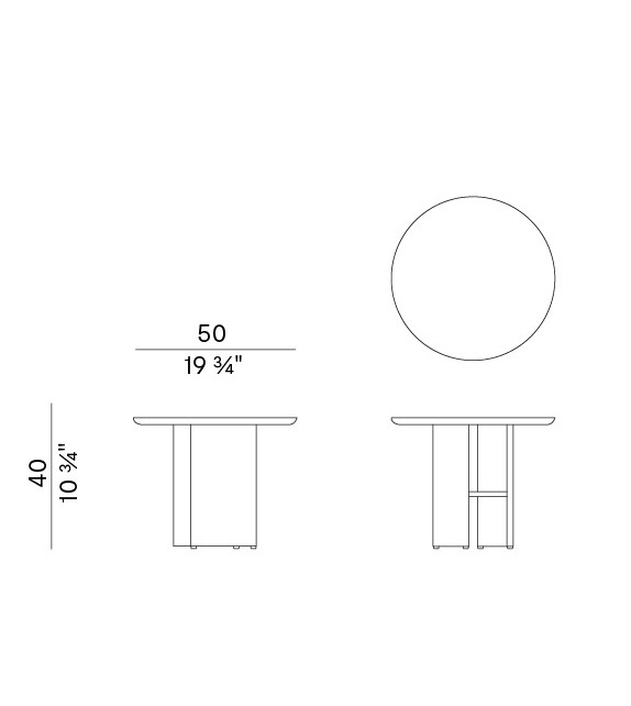 Double L Potocco Table D'Appoint