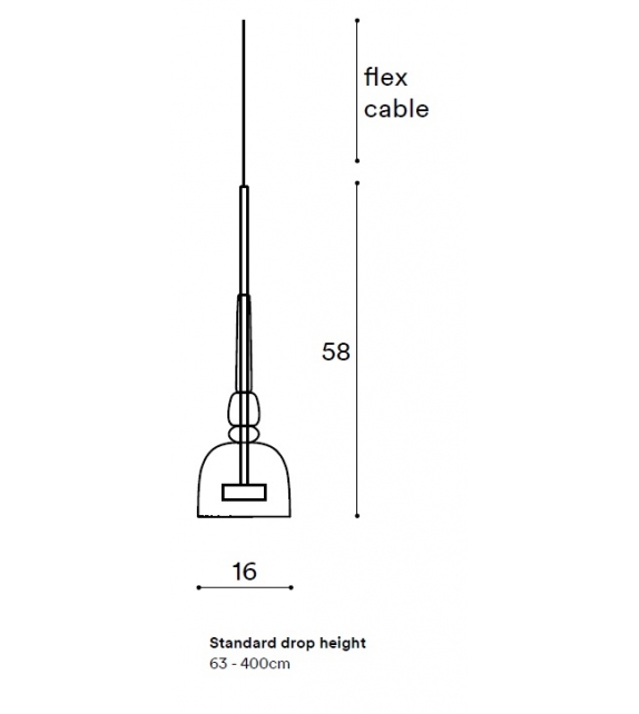 Flauti Pendant 07 Crystal Giopato & Coombes Suspension