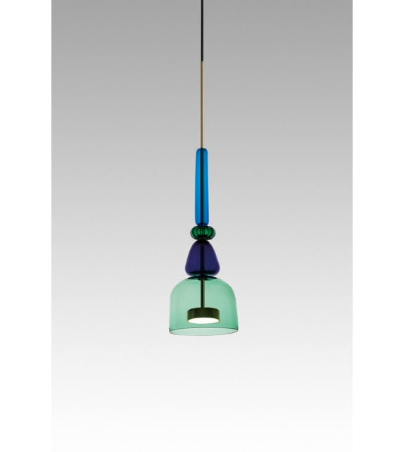 Flauti Pendant 11 Green Giopato & Coombes Suspension