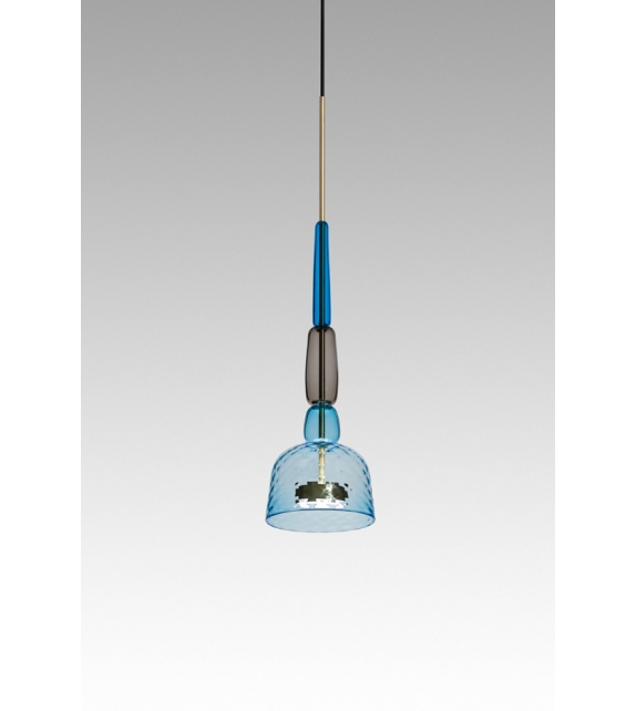 Flauti Pendant 12 Aquamarine Giopato & Coombes Suspension