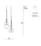 Flauti Circular 2 Pendant Chandelier Giopato & Coombes