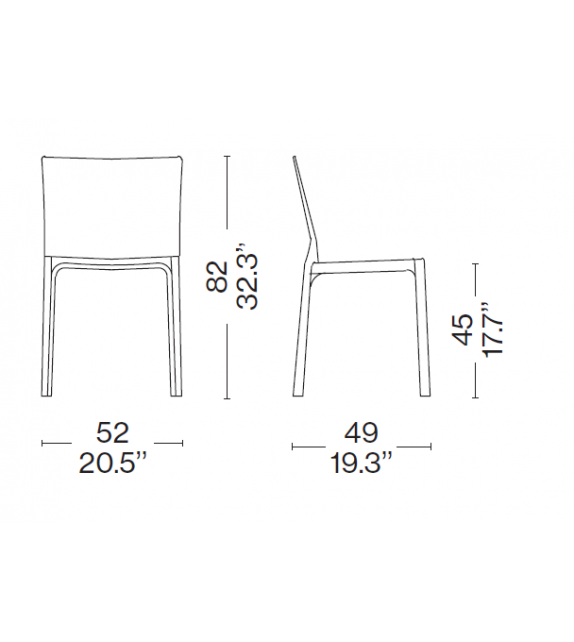 Ready for shipping - 412 Cab Cassina Chair