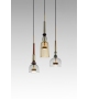 Flauti Circular Chandelier 32 Amber Giopato & Coombes Lampadario