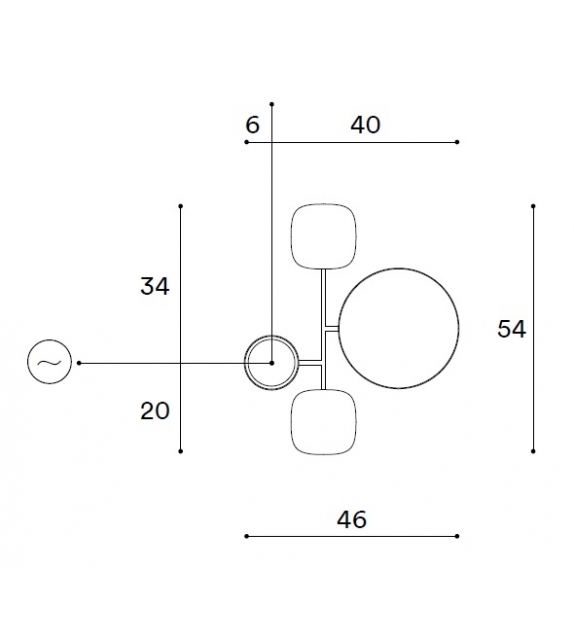 Gioielli 06 Ceiling / Wall Lamp Giopato & Coombes