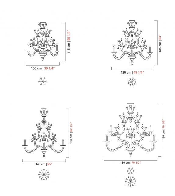 Taif Barovier & Toso Chandelier