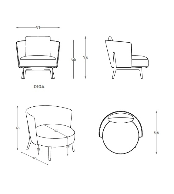 Ares Ferri 1956 Armchair