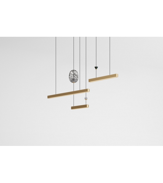 Milky Way Chandelier Horizontal Elements Giopato & Coombes Leuchter