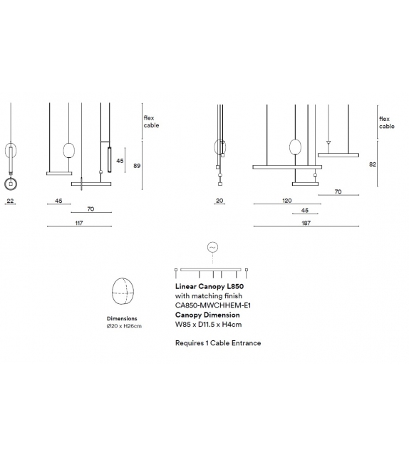 Milky Way Chandelier Horizontal Elements Giopato & Coombes