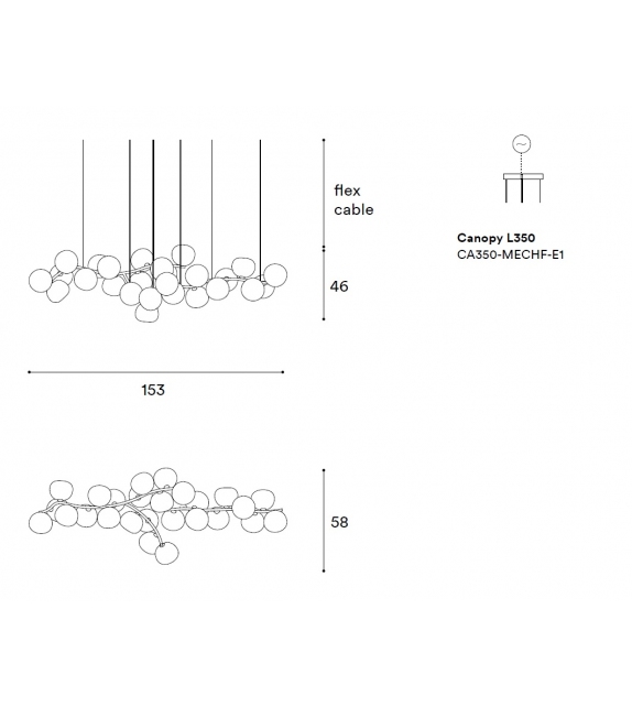 Maehwa Chandelier Flow 26 Giopato & Coombes Candelabro