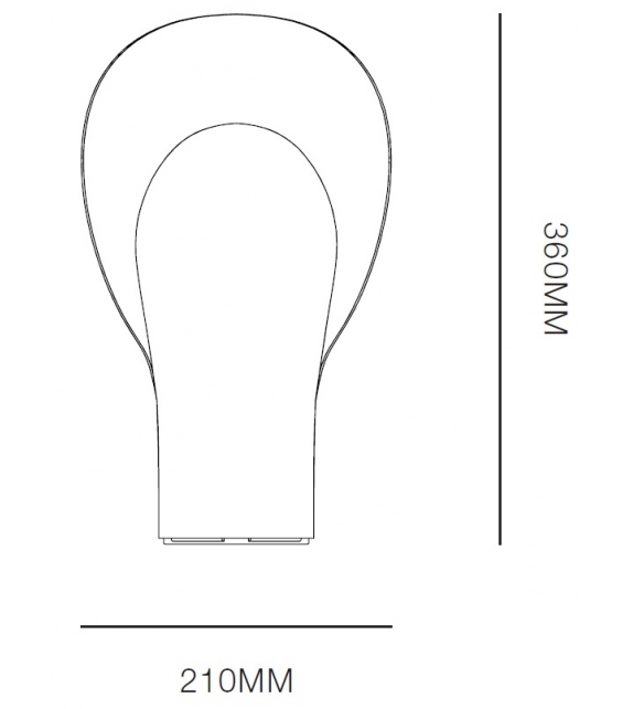 Plume Rakumba Lampada da Tavolo