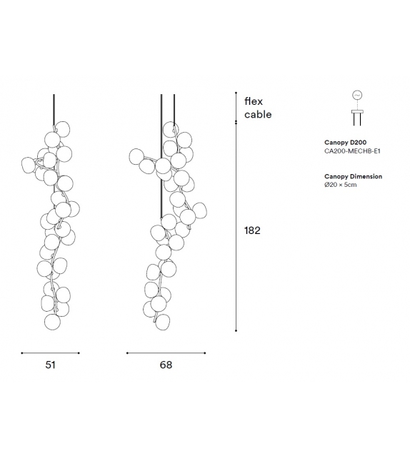 Maehwa Chandelier Cascade 30 Giopato & Coombes Leuchter