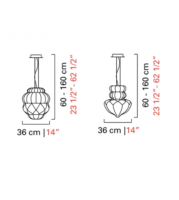 Vallonné Barovier & Toso Suspension