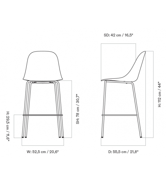 Harbour Side Counter Menu Upholstered Stool