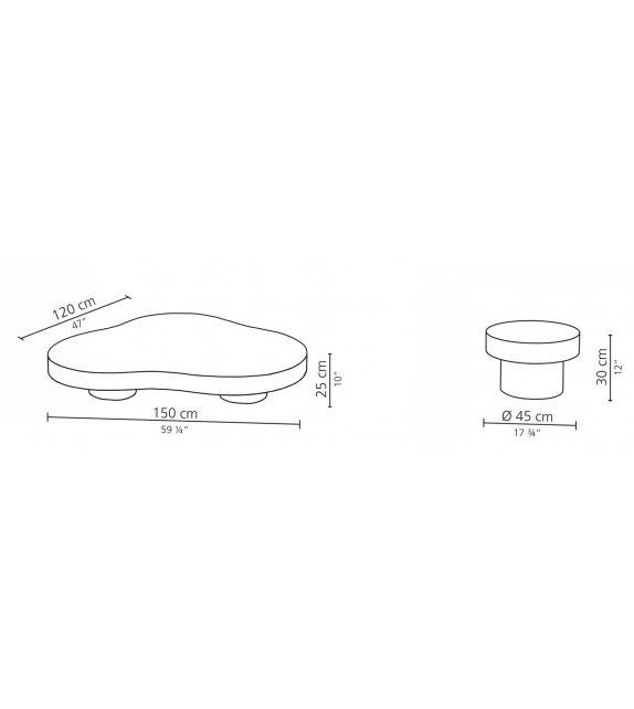 Nuvola Casamilano Table Basse