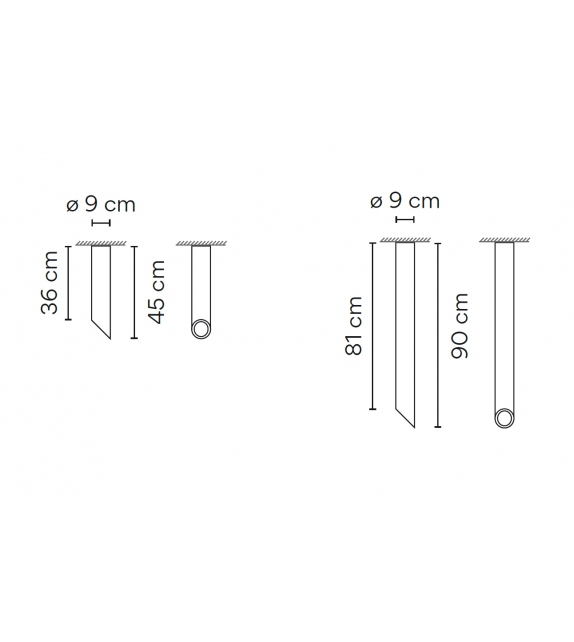 45º Vibia Plafonnier