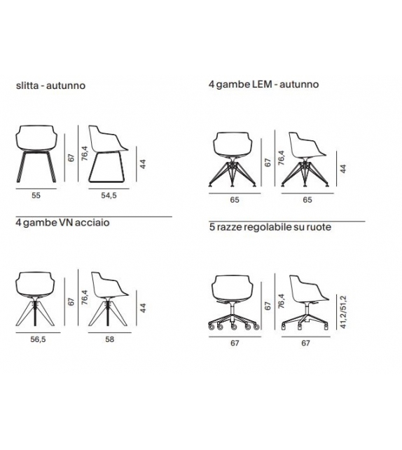 Flow Slim MDF Italia Poltroncina