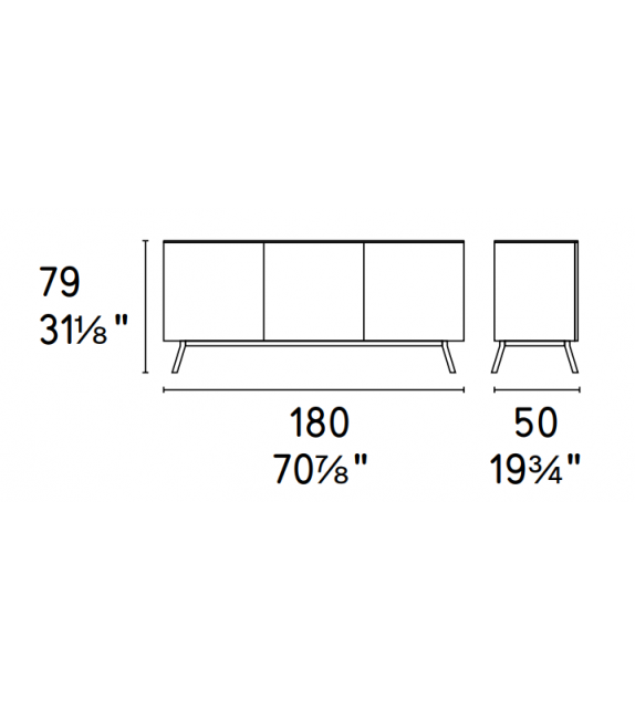 Prêt pour l'expédition - Universal Calligaris Buffet