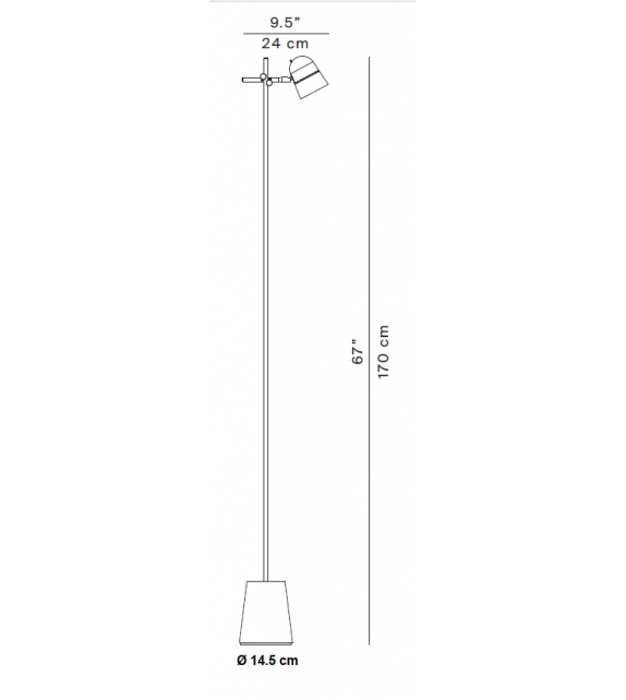 Counterbalance Floor Luceplan Lampada Da Terra