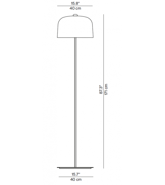 Zile Luceplan Floor Lamp