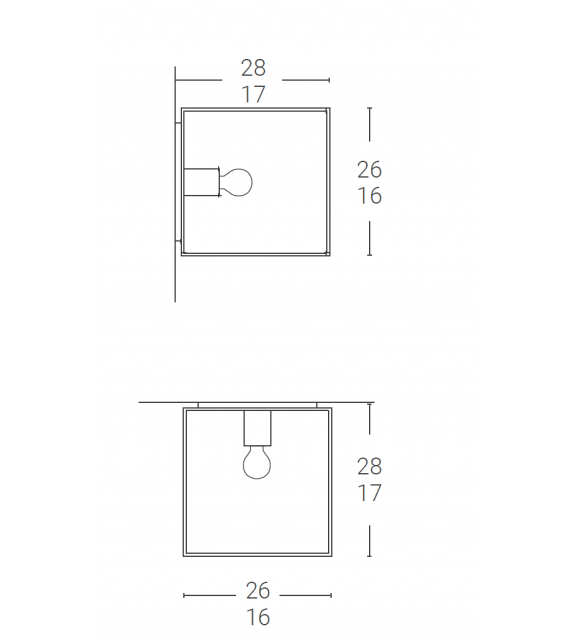 Box Zava Lámpara de Pared/Techo