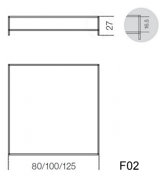 Faraday Quadratischen Couchtisch Gallotti&Radice