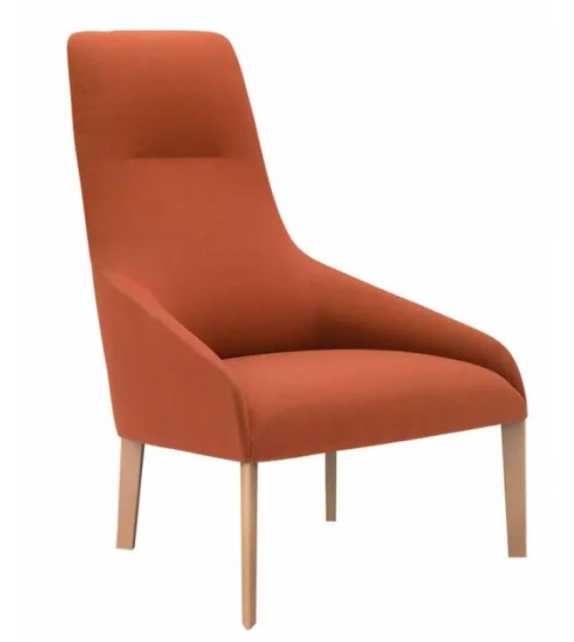 Alya Beech Andreu World Lounge Chair