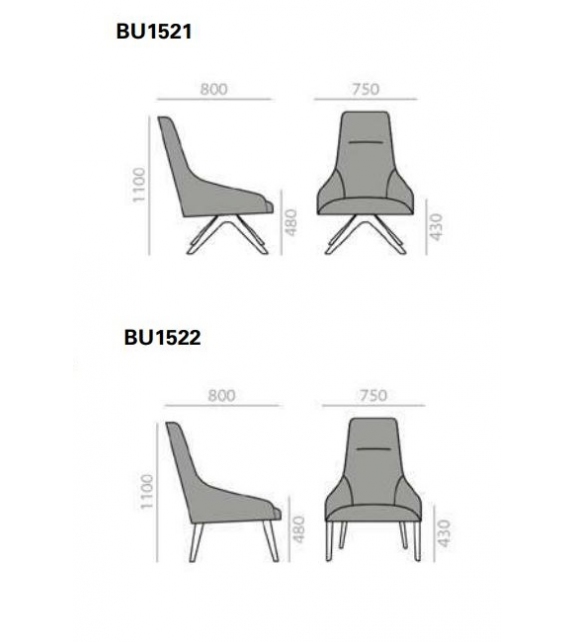 Alya Beech Andreu World Lounge Chair