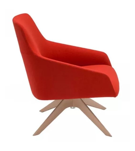 Alya Beech Lounge Chair Low Andreu World