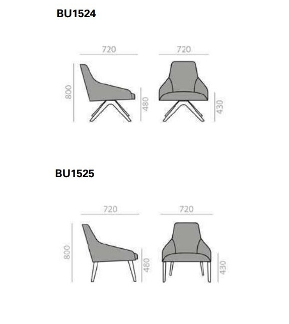 Alya Beech Lounge Chair Low Andreu World