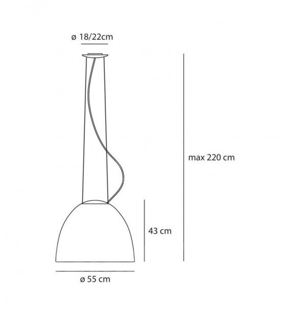 Nur Gloss Artemide Hängeleuchte