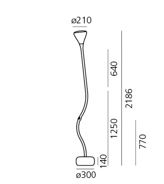 Pipe Artemide Lámpara de Pie