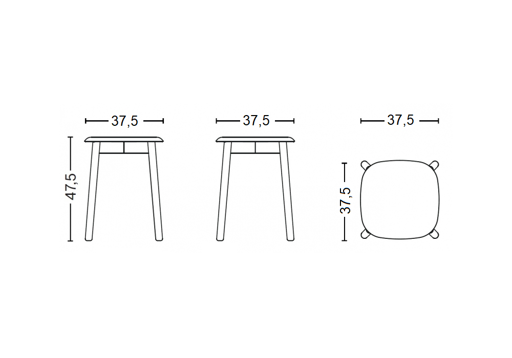 Soft Edge 72 Hay Stool - Milia Shop