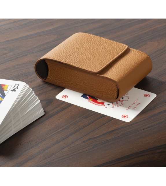 Card Leather Pochette Poltrona Frau Leder-Pochette für Spielkarten