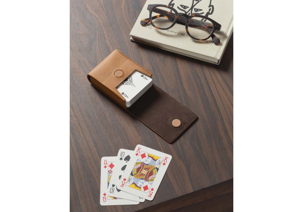 Card Leather Pochette Poltrona Frau Pochette en Cuir pour Cartes à