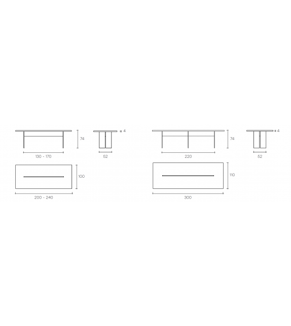 LLT Wood Fiam Table