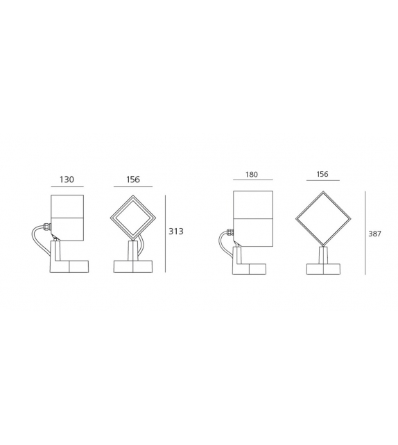 Epulo Artemide Stehleuchte/Wandleuchte/Deckenleuchte