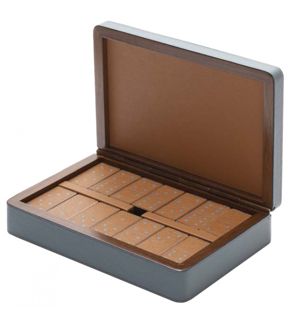 Domino Wooden Box Poltrona Frau Boîte en Bois pour Dominos