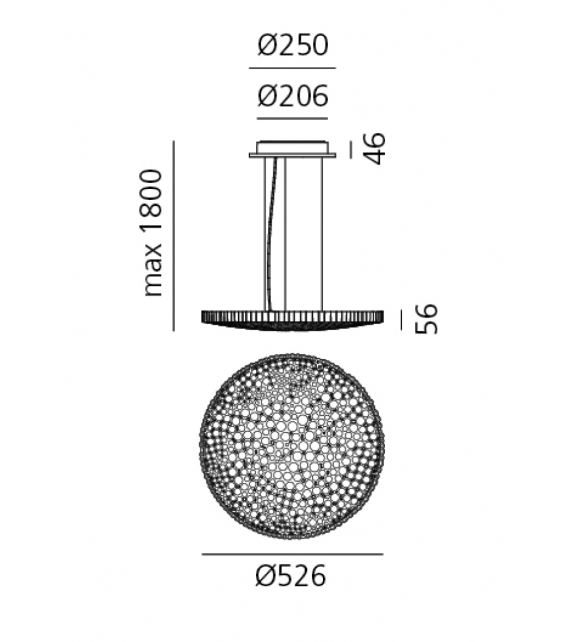 Calipso Artemide Suspension Lamp