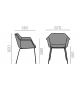 Gala Andreu World 4-Legs Armchair